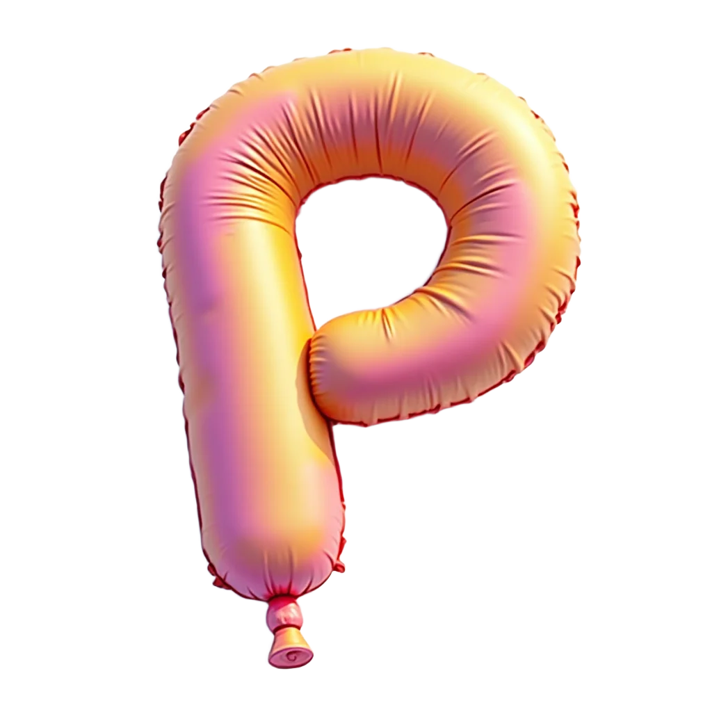 Inflatable Letter P